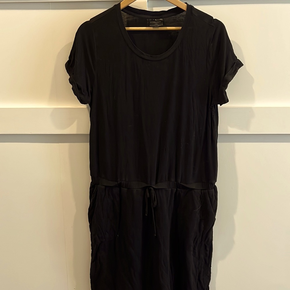 XL BLACK COTTON KNIT DRESS